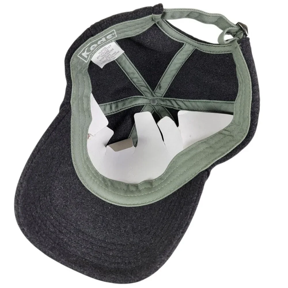 Keds Unisex Adult Gray Sage Green Wool Poly Baseball Cap Hat Adjustable